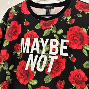 Forever 21 || “MAYBE NOT” Mens XL T-Shirt